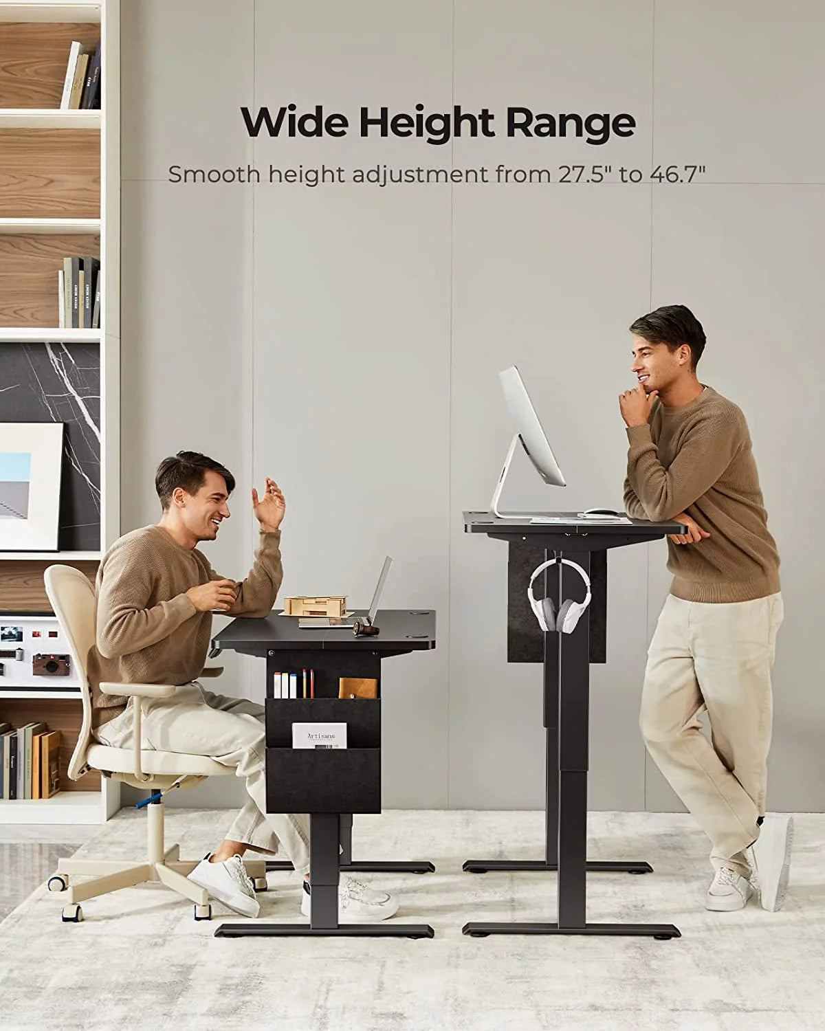 40" Height Adjustable Electric Standing Desk E6627
