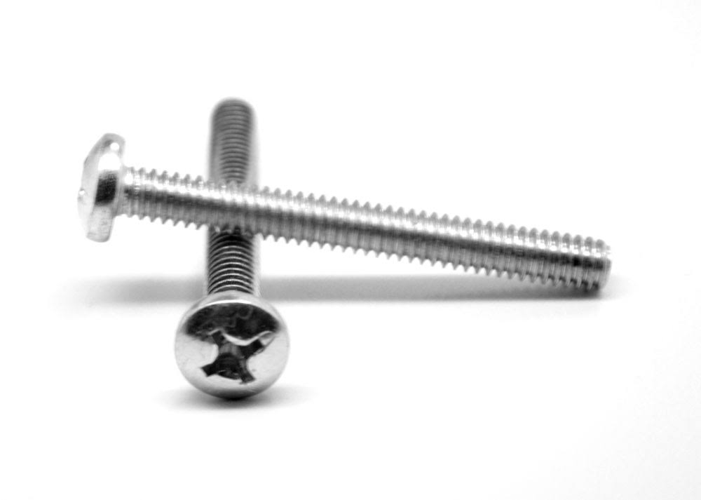 #8-32 x 1/4 Coarse Thread Phillips Pan Head Machine Screw Zinc Plated S7028