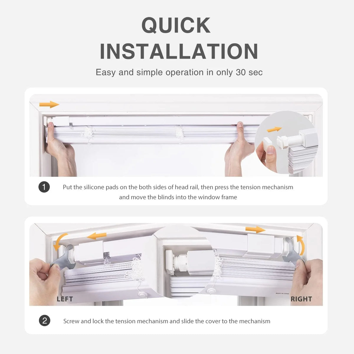 1" Vinyl Horizontal Mini Blinds 36" W x 64" H White L533726