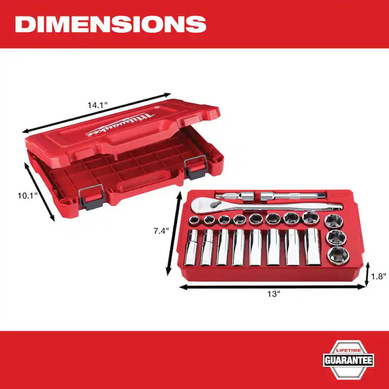 1/2 in. Drive SAE/Metric Ratchet and Socket Tool Set 50-Piece X791
