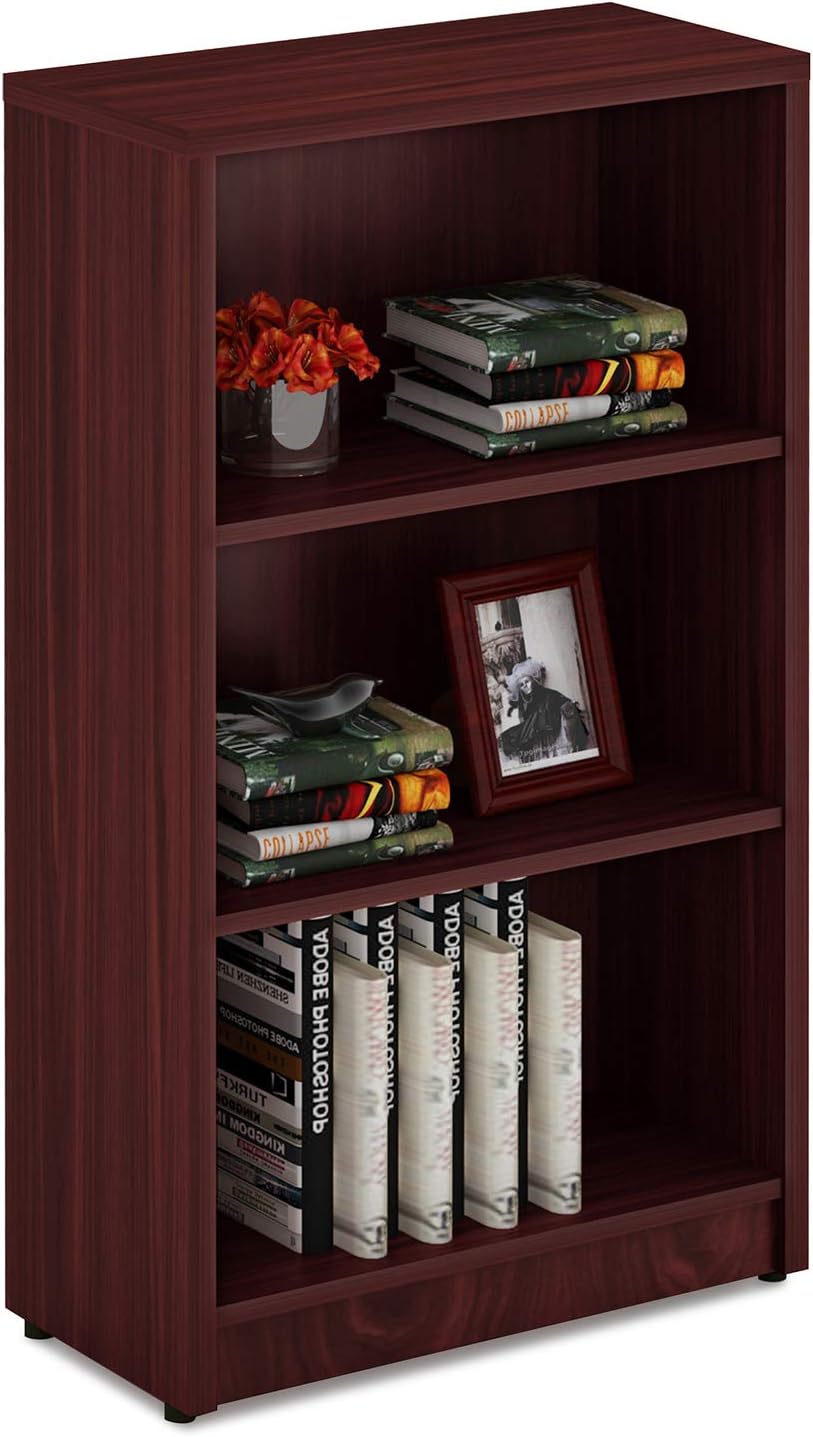 Wood 3 Shelf Bookcase J419830