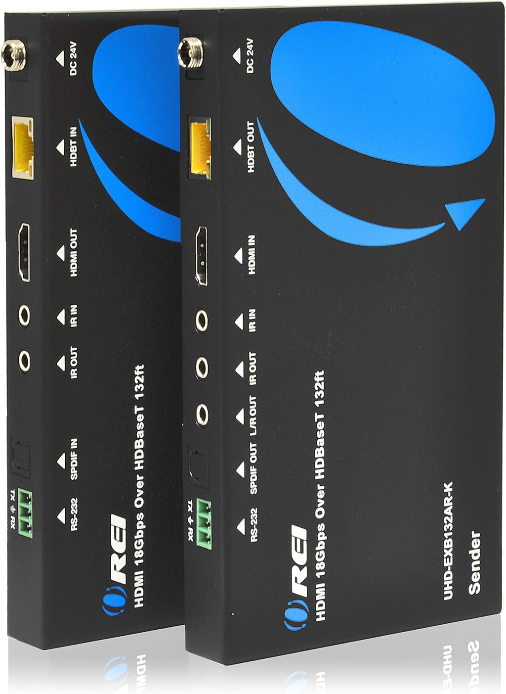 4K HDMI Extender Balun Over Single CAT5e/6/7 Cable Up to 400 Ft Q933829