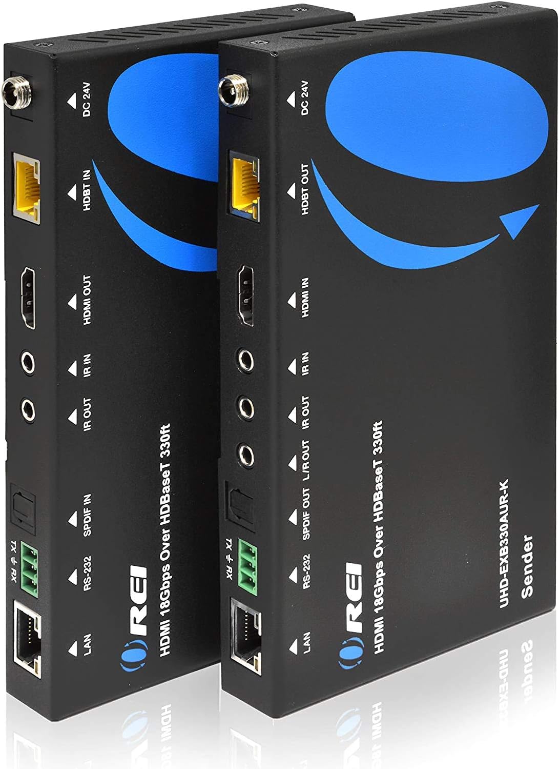 4K HDMI Extender Balun Over Single CAT5e/6/7 Cable Up to 400 Ft Q933829