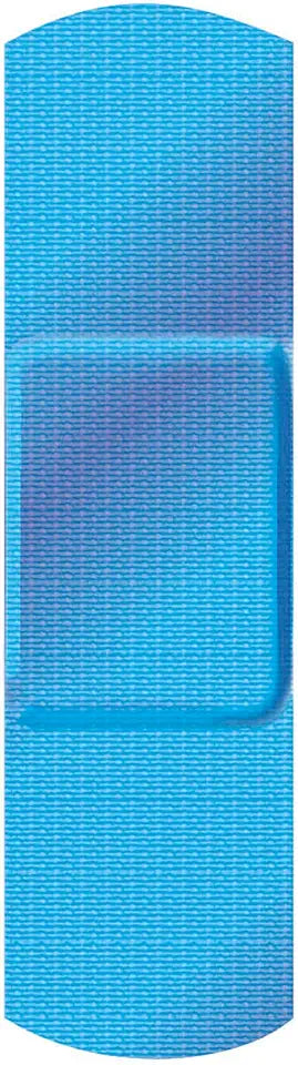Blue Metal Detectable Adhesive Strips, Sterile, Lightweight 2" x 3" Patch, 1500 Pack G48582